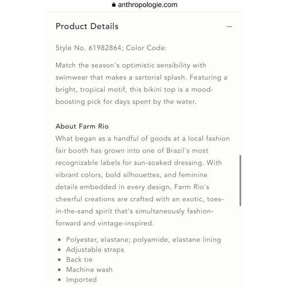 🍌FARM Rio Bikini Top - Picture 5 of 6